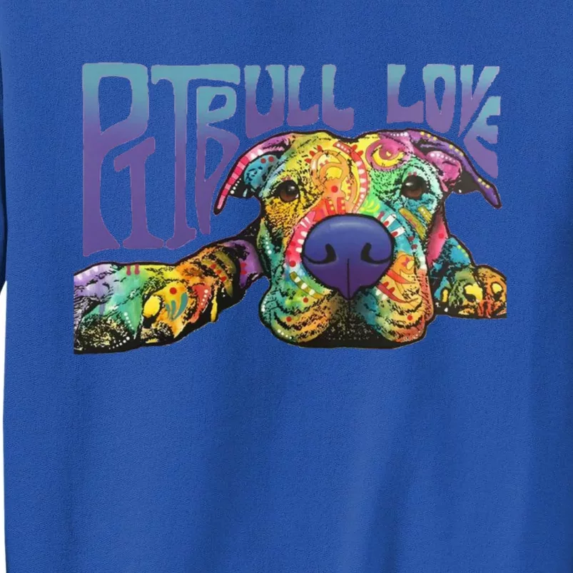 Pitbull Love Great Gift Unisex Tall Sweatshirt