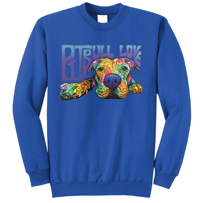 Pitbull Love Great Gift Unisex Tall Sweatshirt