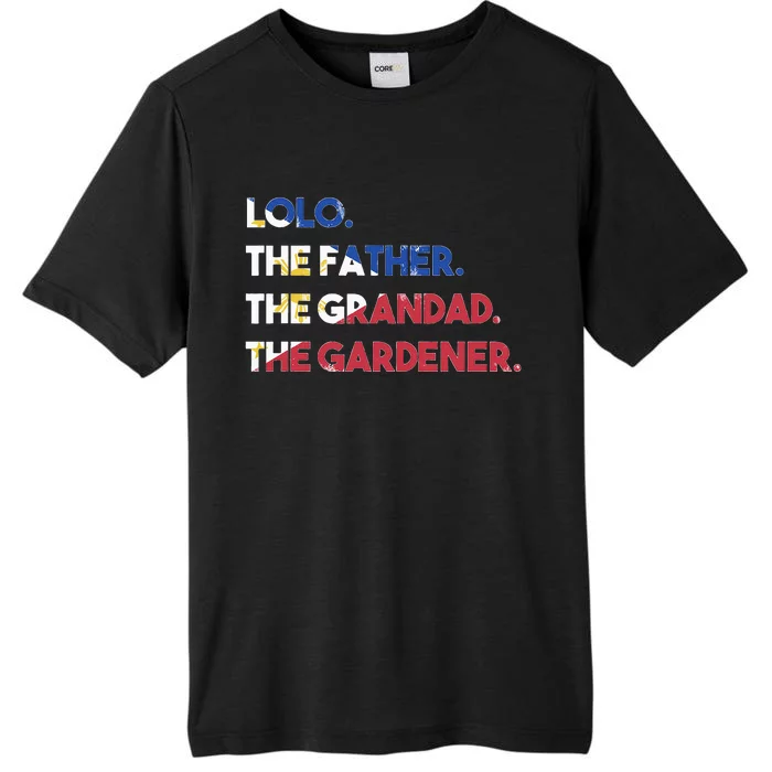 Philippines Lolo Grandad Father Gardener Flag Filipino ChromaSoft Performance T-Shirt