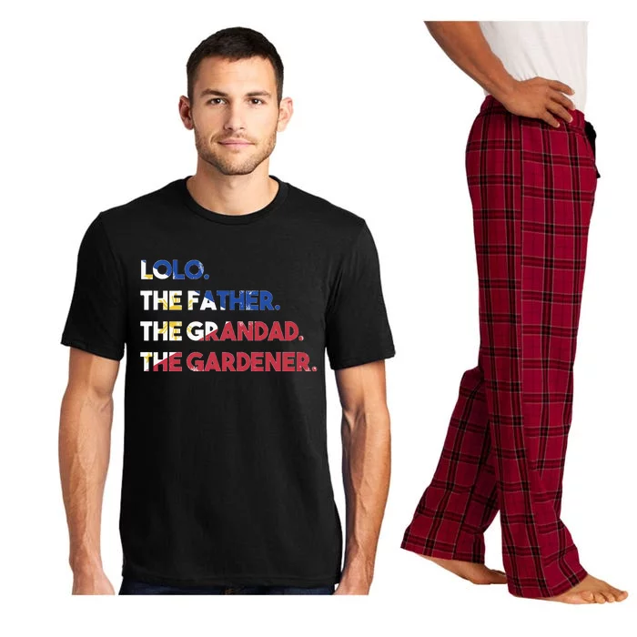 Philippines Lolo Grandad Father Gardener Flag Filipino Pajama Set