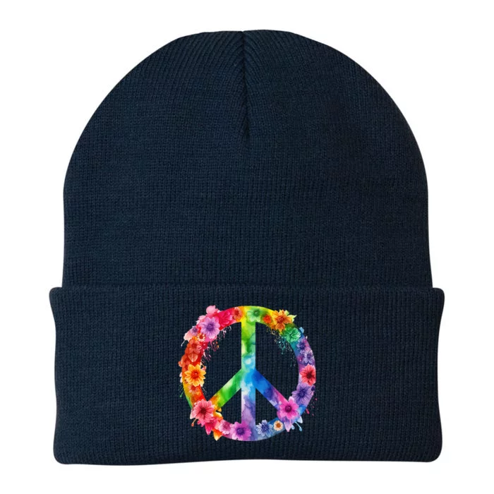 PEACE Love Hippie SIGN LOVE Flower World Peace Day Knit Cap Winter Beanie