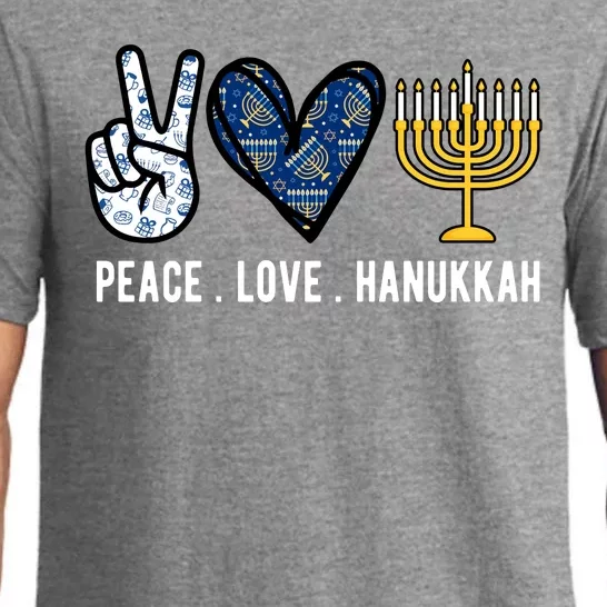 Peace Love Hanukkah Jewish Holiday Gift Pajama Set