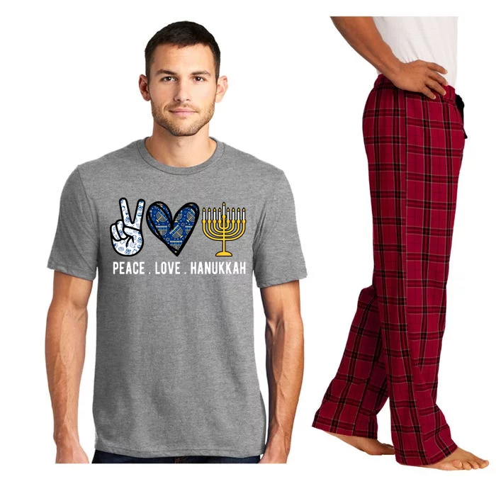 Peace Love Hanukkah Jewish Holiday Gift Pajama Set