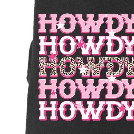 Pink Leopard Howdy Bride Western Country Southern Cowgirl Doggie 3-End Fleece Hoodie