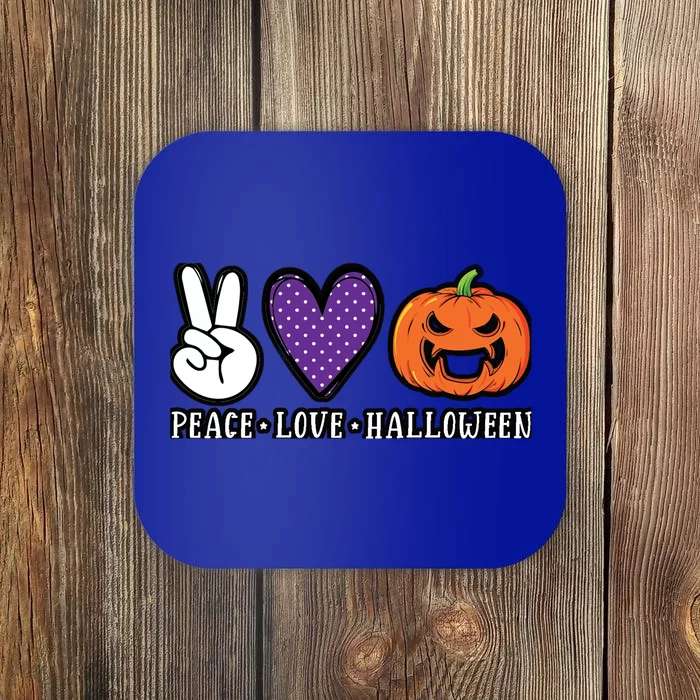 Peace Love Halloween Great Gift Coaster