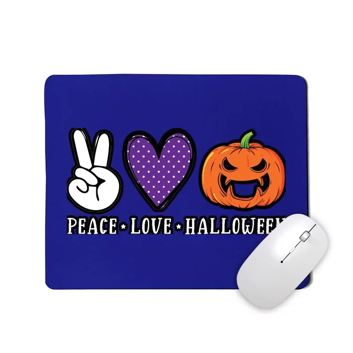 Peace Love Halloween Great Gift Mousepad