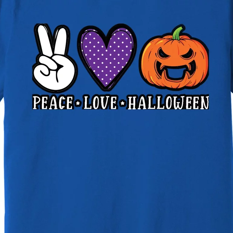 Peace Love Halloween Great Gift Premium T-Shirt