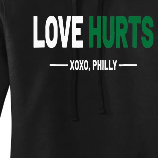 Philadelphia Love Hurts Fan Pride Women's Pullover Hoodie