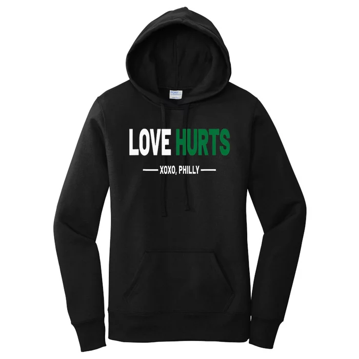 Philadelphia Love Hurts Fan Pride Women's Pullover Hoodie