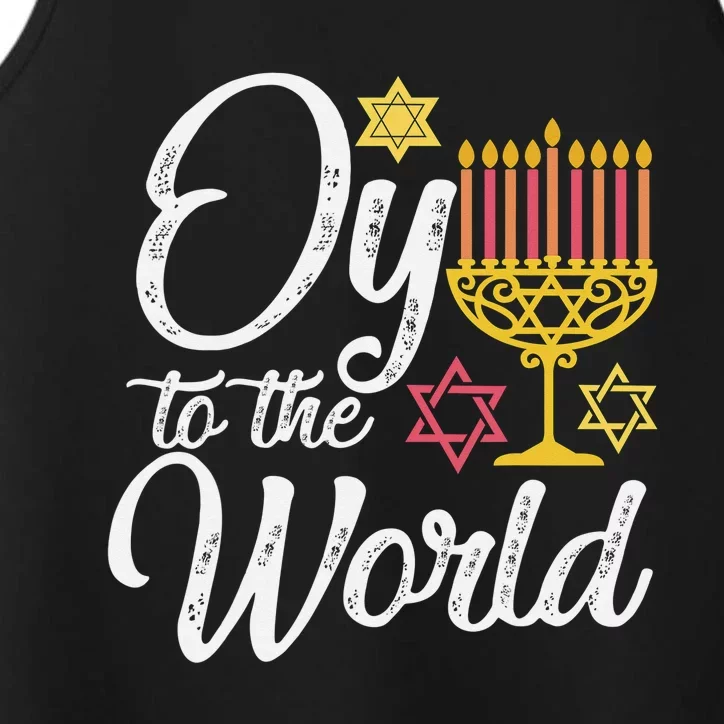 Peace Love Hanukkah Jewish Hanukkah Chanukah Performance Tank