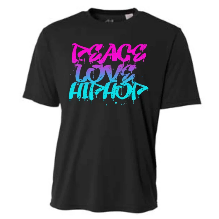 Peace Love Hip Hop Graffiti Retro Rap Music Cooling Performance Crew T-Shirt