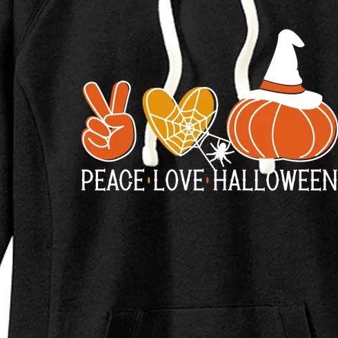 Peace Love Halloween Women's Fleece Hoodie