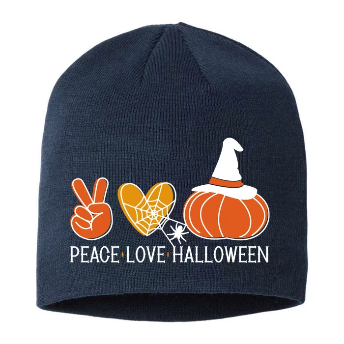 Peace Love Halloween 8 1/2in Sustainable Knit Beanie