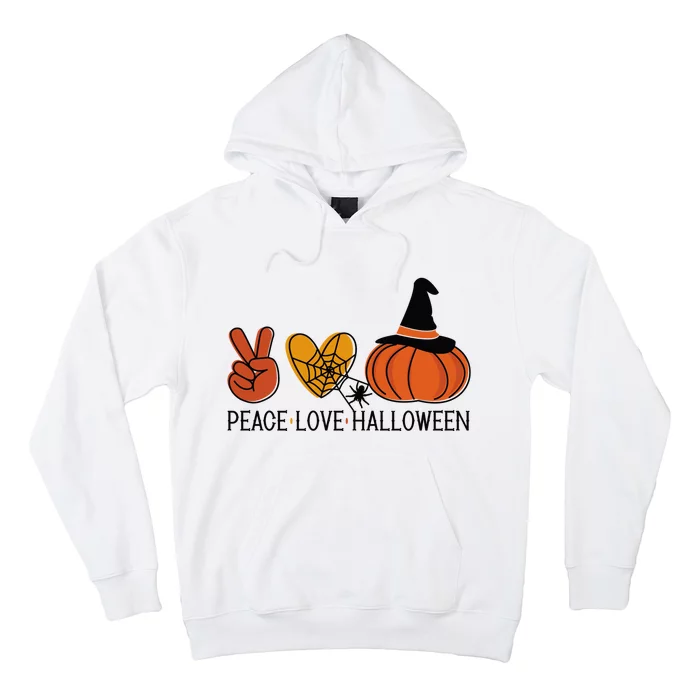 Peace Love Halloween Hoodie