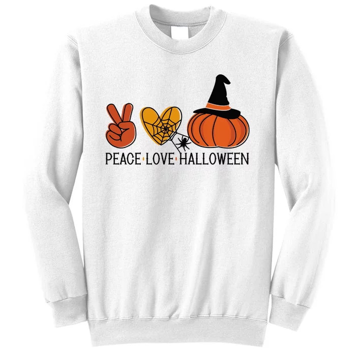 Peace Love Halloween Sweatshirt