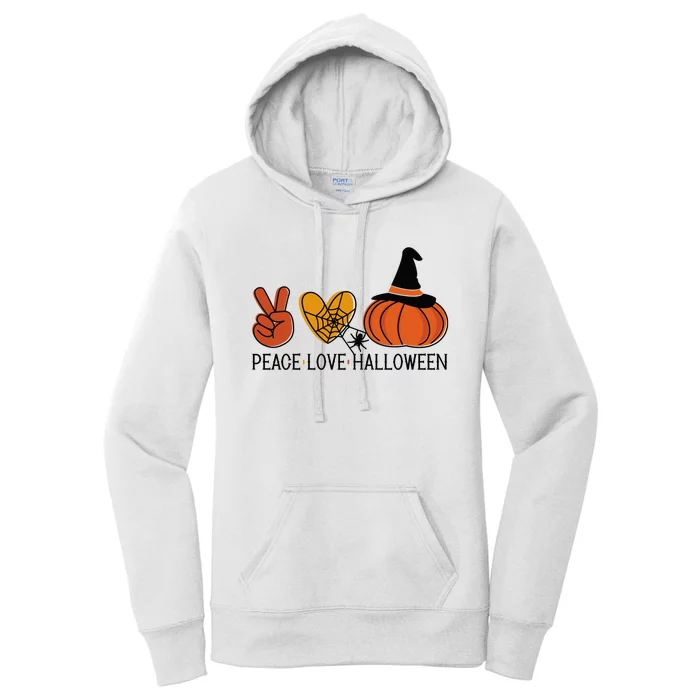 Peace Love Halloween Women's Pullover Hoodie