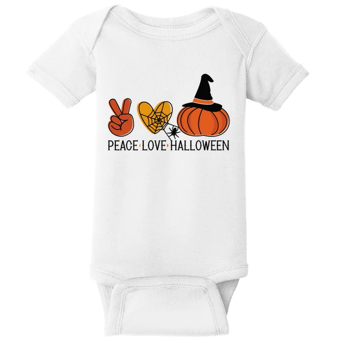 Peace Love Halloween Baby Bodysuit