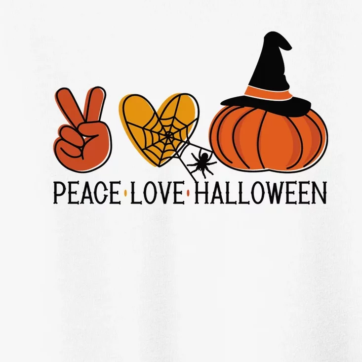 Peace Love Halloween Toddler T-Shirt