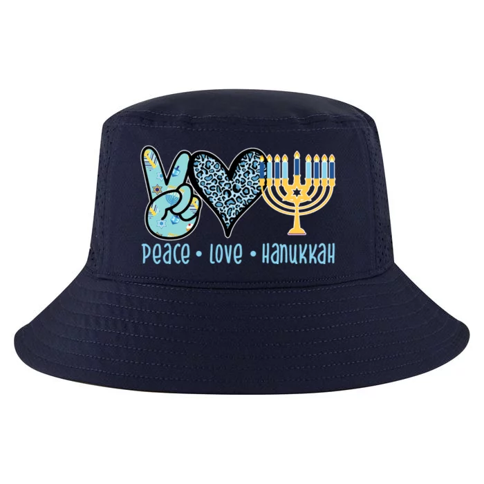 Peace Love Hanukkah Cute Gift Cool Comfort Performance Bucket Hat