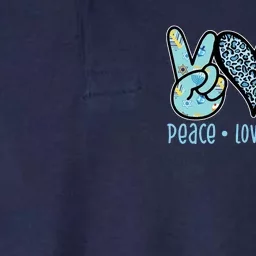 Peace Love Hanukkah Cute Gift Softstyle Adult Sport Polo