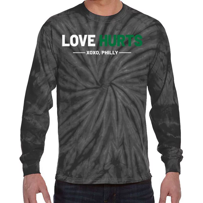 Philadelphia Love Hurts Fan Pride Cute Tie-Dye Long Sleeve Shirt