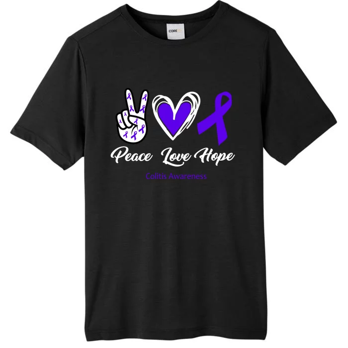 Peace Love Hope Colitis Awareness ChromaSoft Performance T-Shirt