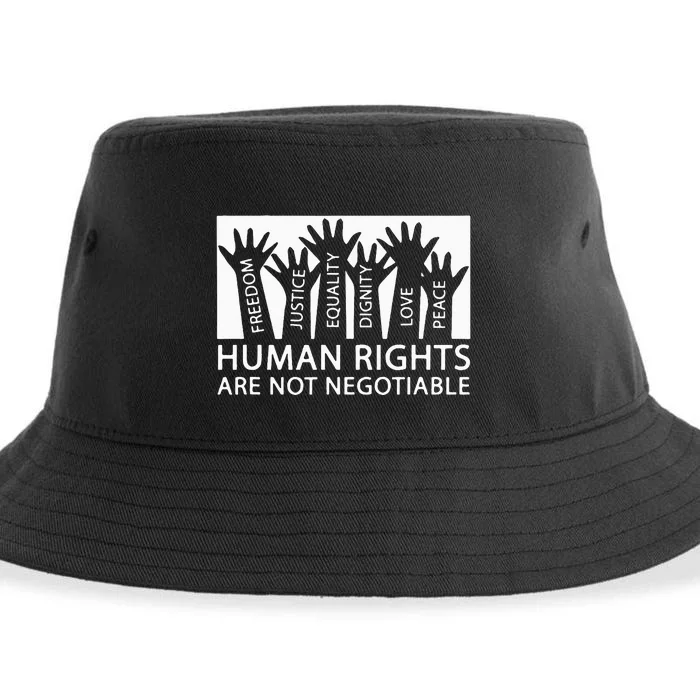 Peace Love Human Rights Sustainable Bucket Hat