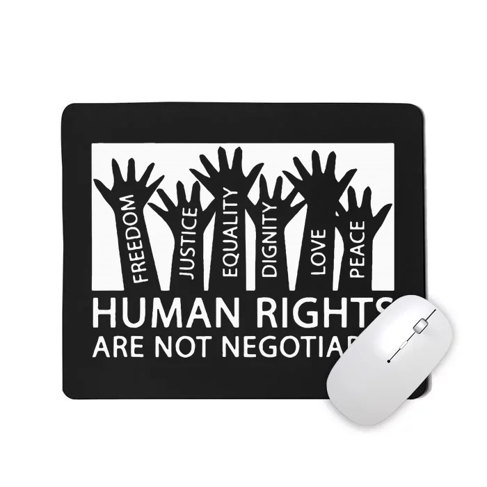 Peace Love Human Rights Mousepad