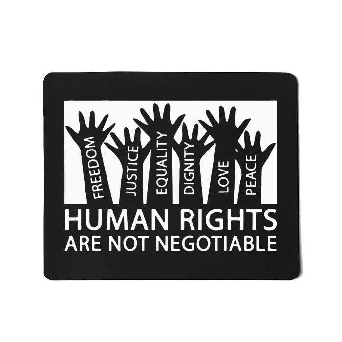 Peace Love Human Rights Mousepad