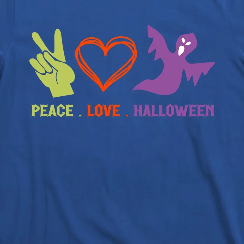 Peace Love Halloween Spirit Spooky Horror Costume Cute Gift T-Shirt