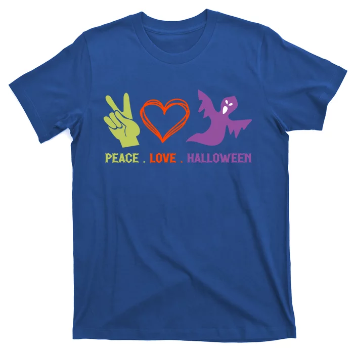 Peace Love Halloween Spirit Spooky Horror Costume Cute Gift T-Shirt