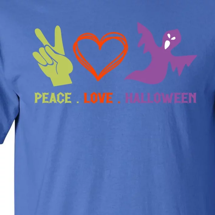 Peace Love Halloween Spirit Spooky Horror Costume Cute Gift Tall T-Shirt