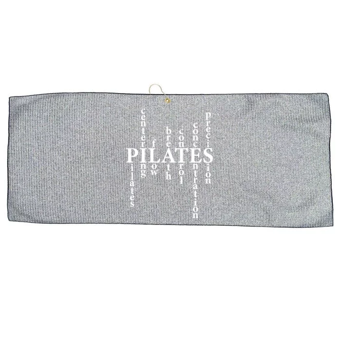 Pilates Lover Humor Pilates Principles Workout Fitness Fans Great Gift Large Microfiber Waffle Golf Towel