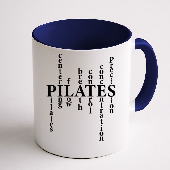 Pilates Lover Humor Pilates Principles Workout Fitness Fans Great Gift Front & Back Coffee Mug