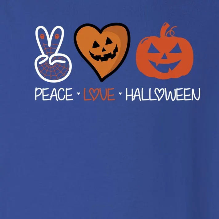 Peace Love Halloween Spirit Spooky Skull Spider Cute Gift Toddler Long Sleeve Shirt