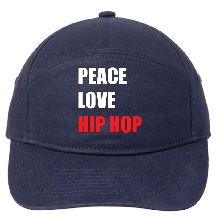 Peace Love Hip Hop Dance Men Women Boy Girl 7-Panel Snapback Hat