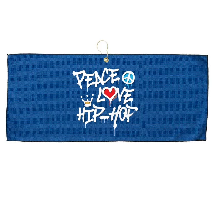 Peace Love Hip Hop Dancing Large Microfiber Waffle Golf Towel