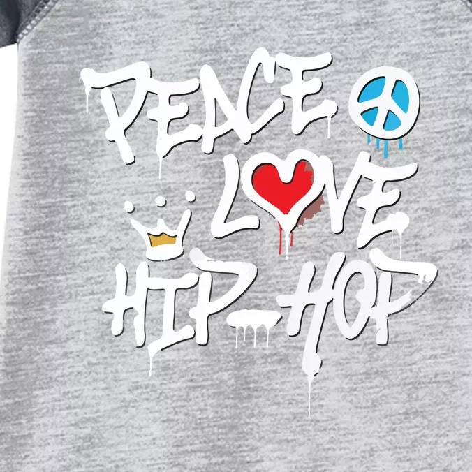 Peace Love Hip Hop Dancing Infant Baby Jersey Bodysuit