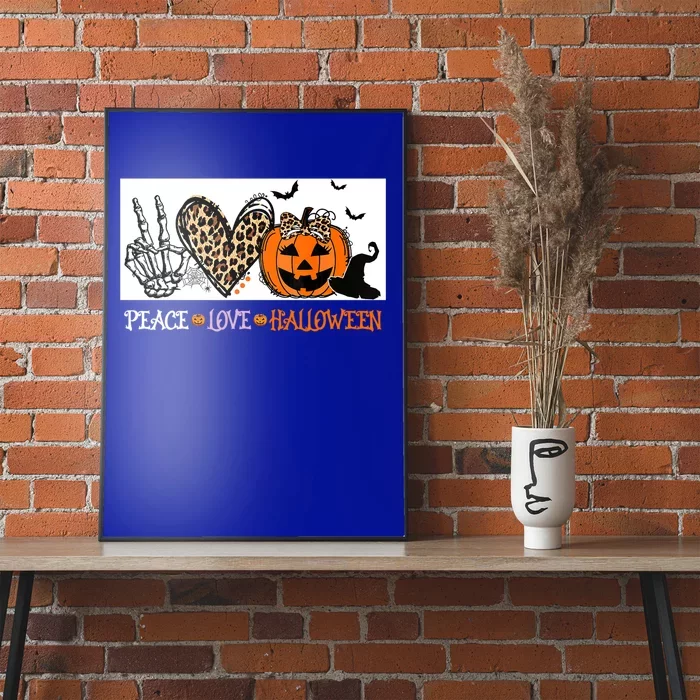 Peace Love Halloween Happy Halloween Pumpkin Cool Gift Poster