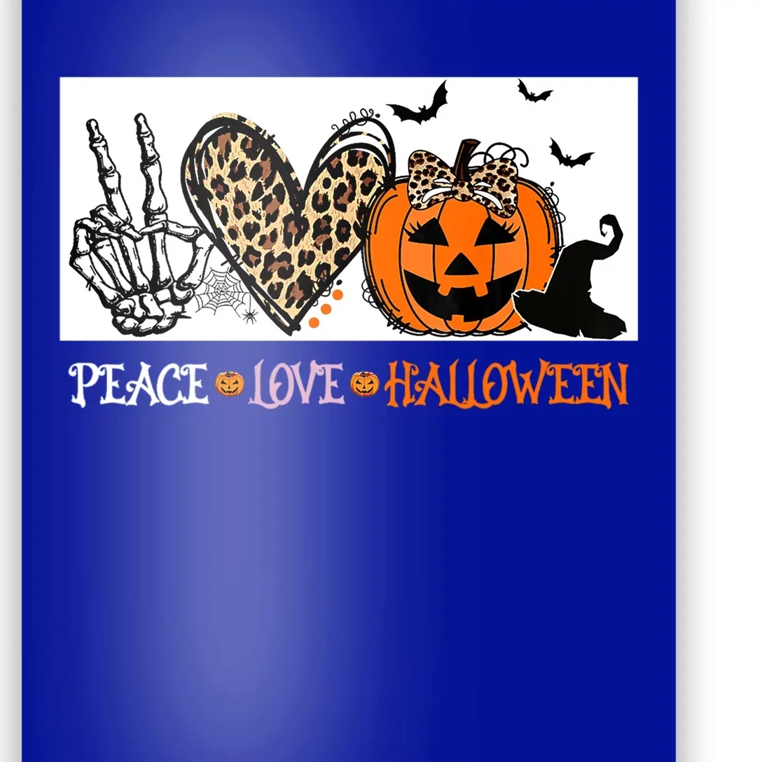 Peace Love Halloween Happy Halloween Pumpkin Cool Gift Poster