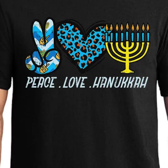 Peace Love Hanukkah Jewish Hanukkah Chanukah Pajama Set