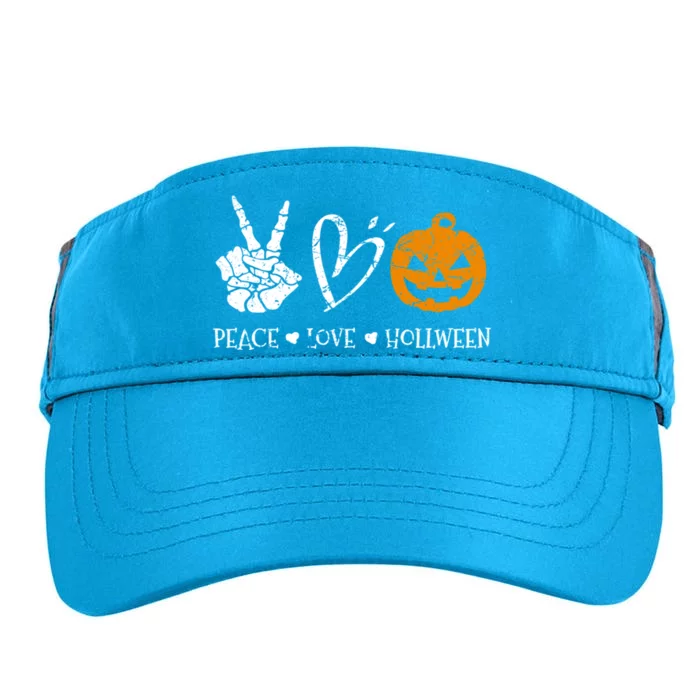 Peace Love Halloween Funny Halloween Meaningful Gift Adult Drive Performance Visor