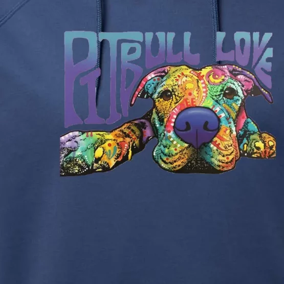 Pitbull Love Hoodie Unisex Performance Fleece Hoodie