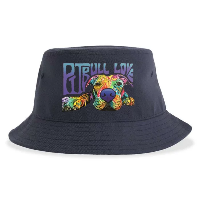 Pitbull Love Hoodie Unisex Sustainable Bucket Hat