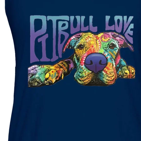 Pitbull Love Hoodie Unisex Ladies Essential Flowy Tank