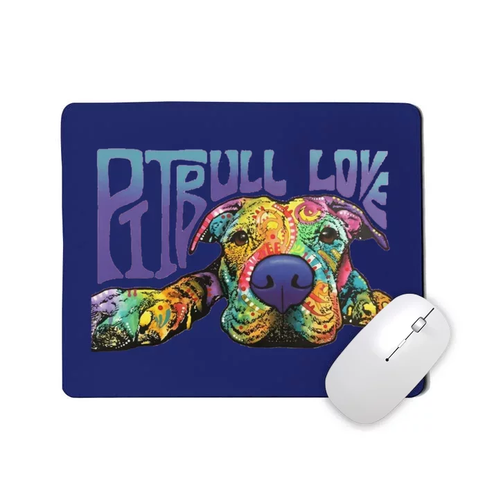 Pitbull Love Hoodie Unisex Mousepad