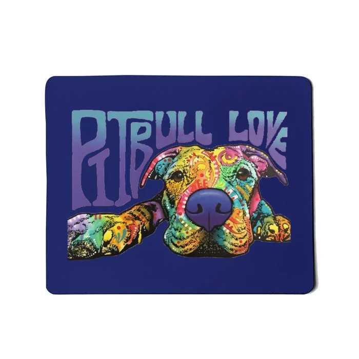 Pitbull Love Hoodie Unisex Mousepad