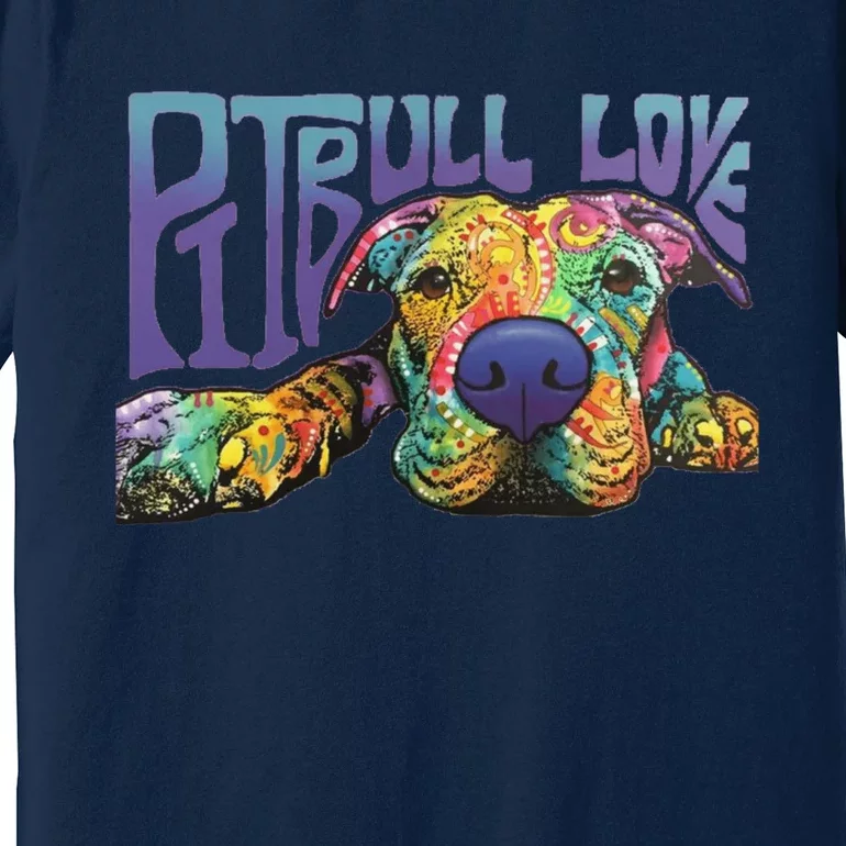 Pitbull Love Hoodie Unisex Premium T-Shirt