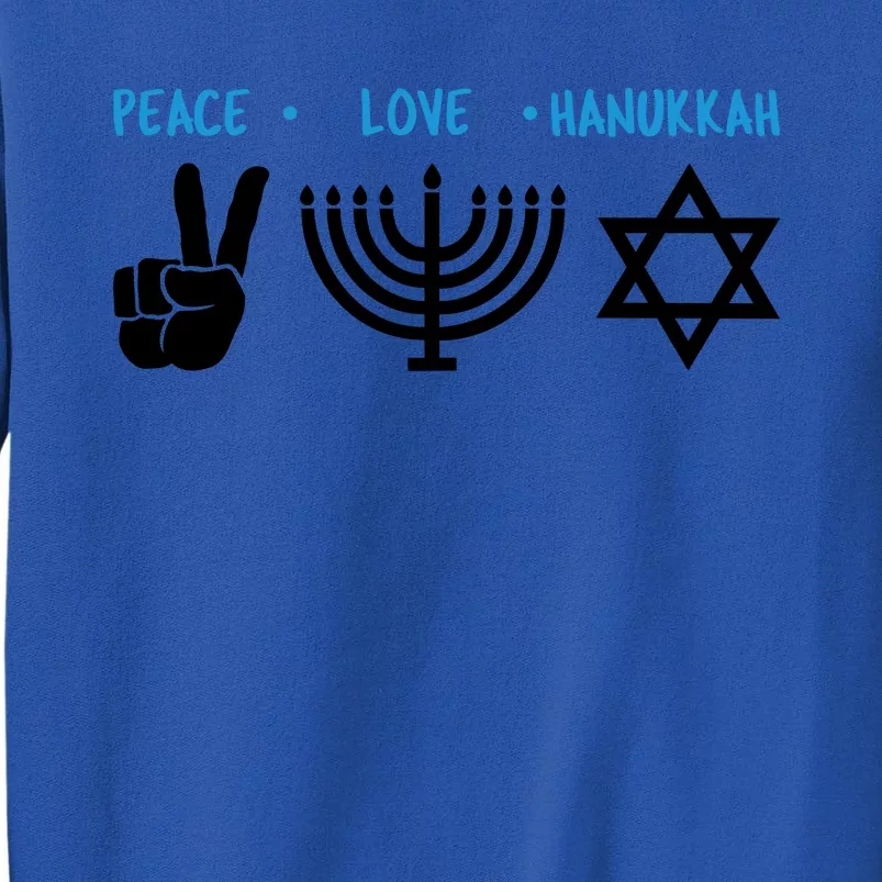 Peace Love Hanukkah Jewish Hanukkah Chanukah Sweatshirt