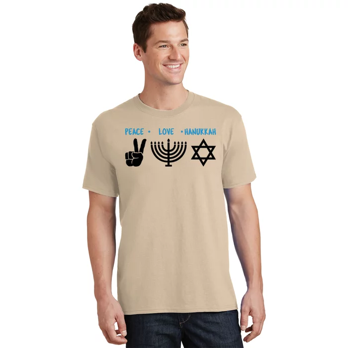 Peace Love Hanukkah Jewish Hanukkah Chanukah T-Shirt